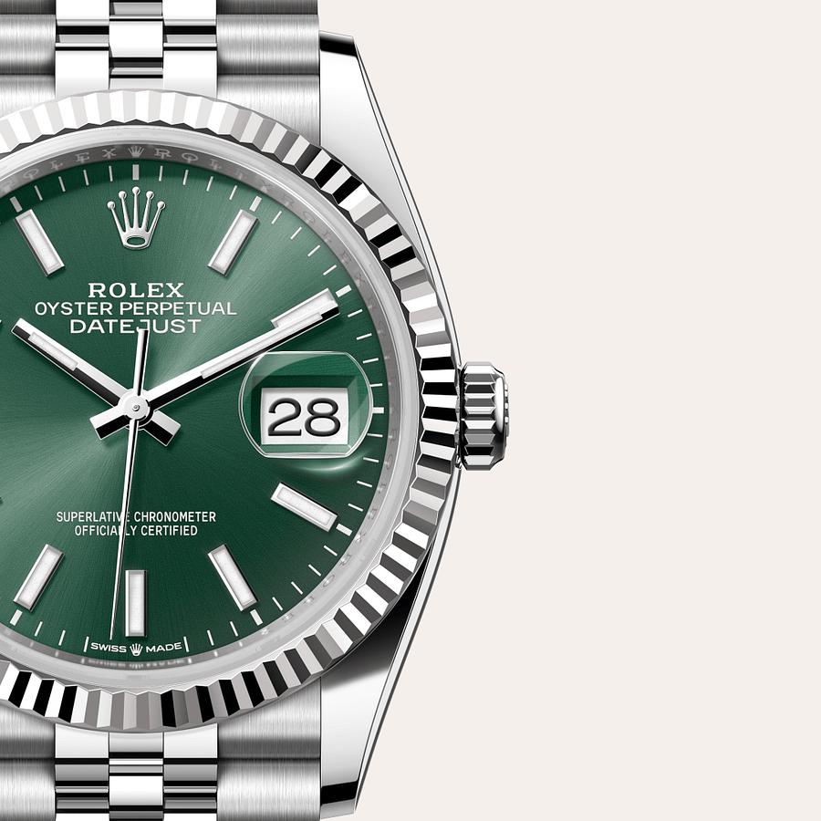 Datejust，Oyster, 41 mm, Oystersteel and white gold， M126234-0051